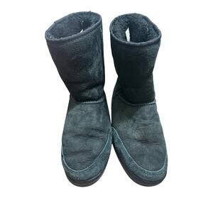 Ugg Black Ultra Short Bootie Sz 6
